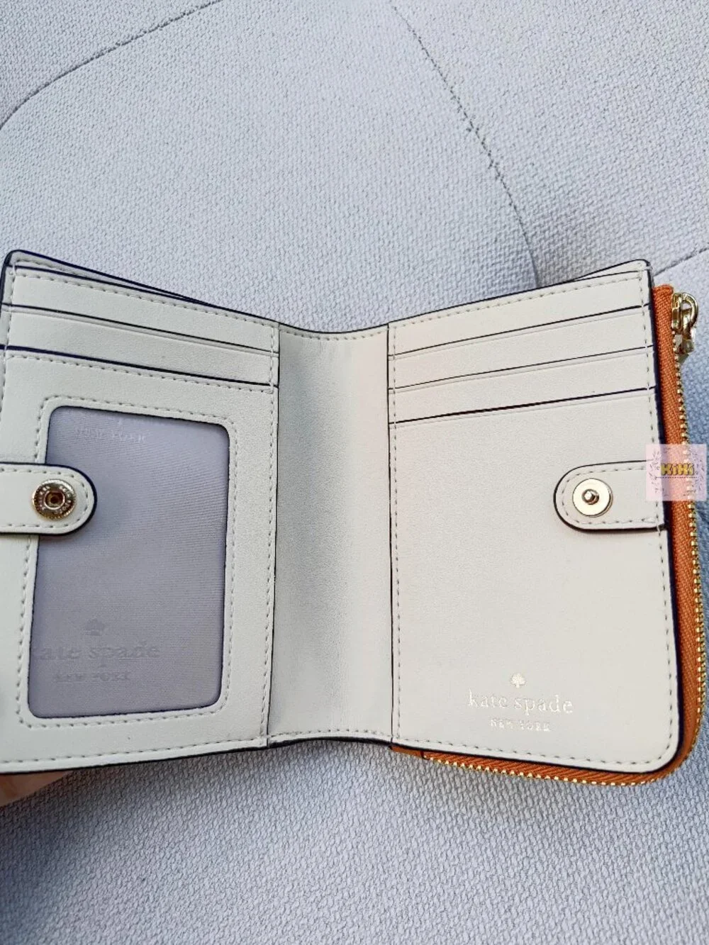 Kate Spade Small L-zip Wallet Orange Jasper KO180
